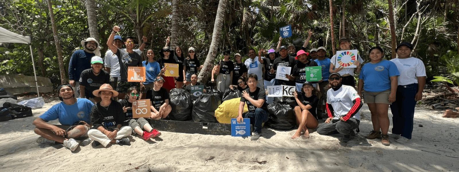 Limpieza en Xcacel por el Día de la Tierra 2023